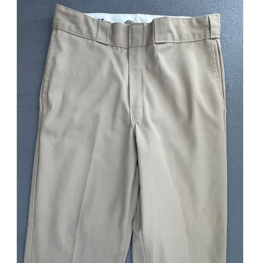Dickies 874 Work Pants 32x32 Khaki Original Fit Straight Leg Uniform Workwear